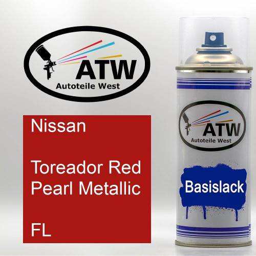 Nissan, Toreador Red Pearl Metallic, FL: 400ml Sprühdose, von ATW Autoteile West.